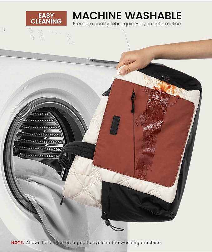 LOVEVOOK Tote Bag for Women, puffer tote bag for Work Travel Nurse, Lightweight quilted Bags with Compartments