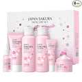 LAIKOU Skin Care Set JAPAN SAKURA Women Beauty Gift Sets Skin Care Kit with Cleanser, Toner, Lotion, Serum, Eye Cream, Face Cream Travel Kit for Women Teen Girls Mom Daughter TSA-friendly Sizes 6pcs