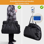 MISSLO Garment Bags for Travel Heavy Duty Moving Bags Large Capacity Hanging Clothes Bag for 20 Shirts Waterproof Fabric Suit Covers for Closet Storage 2 Packs, 43"
