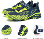 Kricely Men's Trail Running Shoes Non Slip Hiking Shoes Tennis Shoes Fashion Sneakers Workout Footwear