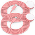 2Pack USB C for Watch Charger Magnetic Charger Wireless Portable Compatible with Watch Ultra2 Ultra Series 10/9/8/7/6/SE/SE2/5/4/3/2/1-[1m/Pink]