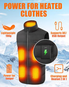 CYCYHEAT 2Pcs 10000mAh Battery Pack for Heated Vest Jacket Coat Pants and Heating Underwear, 5V2A Heated Clothing Replacement Battery Pack