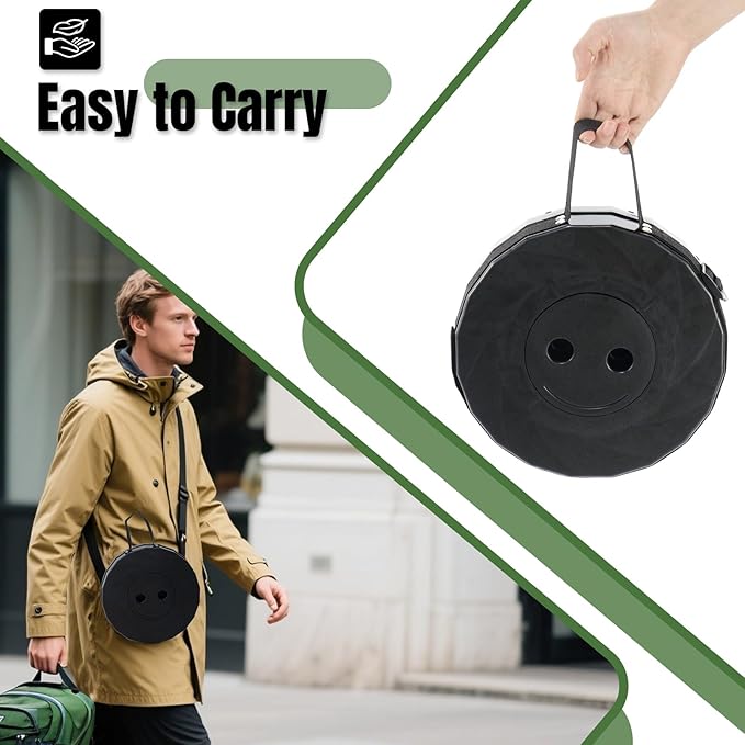 Upgraded Foldable Stool Thickened, Portable Collapsible Stool Retractable Stool for Fishing, Hiking Tours, BBQ, Parties, Outdoor Activities