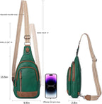 CLUCI Crossbody Bags for Women Men,Leather Sling Bag Cross Body Backpack for Woman Gifts for Women Birthday Unique