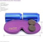 ringchan Full Blackout Sleep Mask for Meditation & Yoga – Soft, Skin-Friendly & Zero-Pressure on Eyelids – Ideal for Sleep, Travel & Relaxation – Deep Lavender Purple