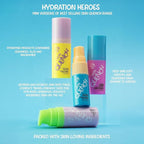 W7 Skin Quench Cuties Skincare Mini Set - Travel Size Hydrating Skincare Minis - Moisturizing Skincare