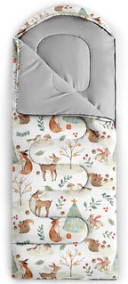 QOOMO Camping Sleeping Bags,3 Season Warm & Cool Weather,Lightweight,Waterproof Sleeping Bags for Adults & Kids,Traveling,and Outdoors,Camping Gear Equipment