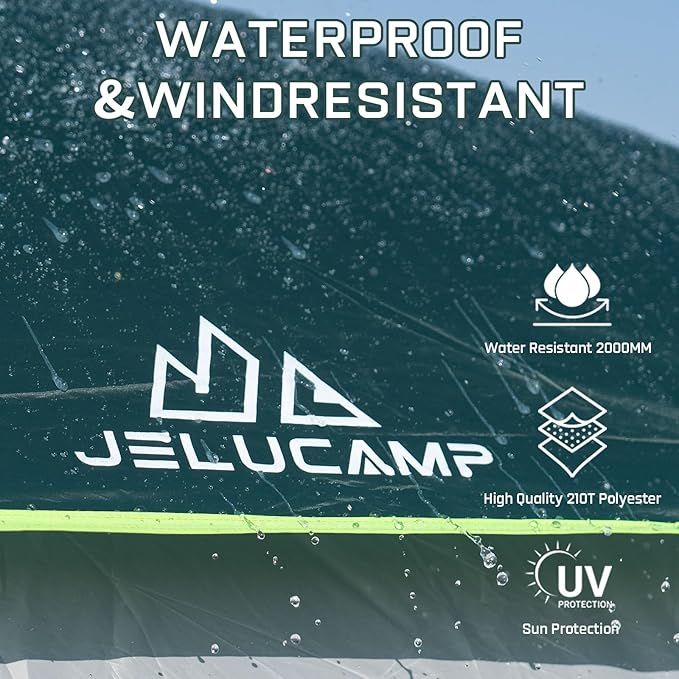 SUV Tents for Camping 6 Person Waterproof, Car Family Camping Tent with Tailgate Attachment for SUV, Jeep, Truck with Cap, Easy Setup Large Tent for Outdoor Camping