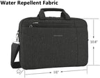 KROSER Laptop Bag 15.6 Inch Briefcase Shoulder Bag Water Repellent Laptop Bag Bussiness Carrying Handbag