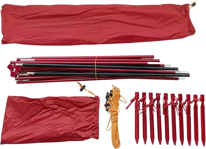 Near Zero 1-3 Person Ultralight Backpacking Tents, up to 2 Doors, 20D Ripstop Waterproof Sealed Nylon, Freestanding, Rainfly, 3 Season, with Lightweight Aluminum Frame. Easy Setup System