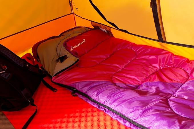 Clostnature Sleeping Bag for Adults and Kids - Lightweight Camping Sleeping Bag for Girls, Boys, Youths, Ultralight Backpacking Sleeping Bag for Cold Weather - Compression Sack Included(Left Zipper)