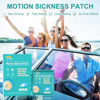 20ct Motion Sickness Patches Non Drowsy – Sea Sickness Patches for Cruise, Car, Airplane, and Other Travel – Waterproof Patch Hidden Behind Ear – Effect Lasts 72 Hours