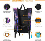 Vibe Festival Gear Hydration Pack Backpack with 2L Water Bladder for Women, Men, Teens, Kids - Hydropack Hydro Sports, Outdoor, Running, Camping, Hiking, Festivals, Raves