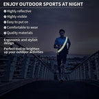Reflective Running Gear | Reflective Sash for Walking at Night | High Visibility Reflective Sash | Reflective Belt for Walking in The Dark | A