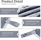 Camping Tarp Tent Portable Multifunctional Bushcraft Backpacking Tear-Resistant Fabric Rain Fly Tarps Awning Shelter Lightweight Waterproof Tarp(10×10 tarp)