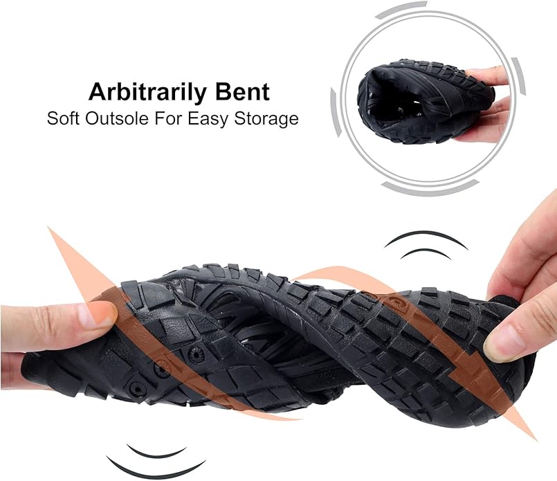 L-RUN Barefoot Water Shoes Women Mens Aqua Sock Athletic Hiking Water Sports Shoes for Swim Beach Pool Sand Diving Walking