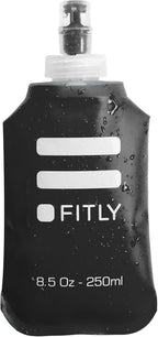 Soft Flask - Shrink As You Drink Soft Water Bottle for Hydration Pack - Folding Water Bottle Ideal for Running, Hiking, Cycling, Climbing & Rigorous Activity