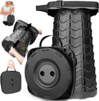 Fishboy Upgraded Square Collapsible Stool, 400lbs Max Weight, Lightweight But Sturdy, Portable Retractable Folding Telescoping Foldable Camping Stool for Adults Outdoor Fishing Hiking BBQ