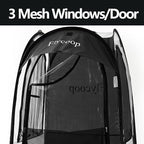 Sports Tent: Flycoop Portable Weather Pop Up Pod 1 Person to Provide Shelter from Wind Rain and Cold Weather Shelter for Outdoor Activities, Sports Events, Camping and Hiking