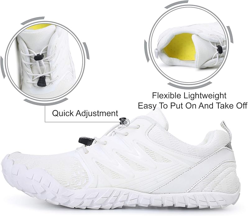 L-RUN Barefoot Water Shoes Women Mens Aqua Sock Athletic Hiking Water Sports Shoes for Swim Beach Pool Sand Diving Walking