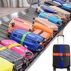 4Pcs Luggage Straps for Suitcase Travel Accessories TSA Approved, 80In Long Belts to Keep Your Suitcase Secure, Adjustable Bag Straps with Quick-Release Buckle for Travel Bag Closure, Blue
