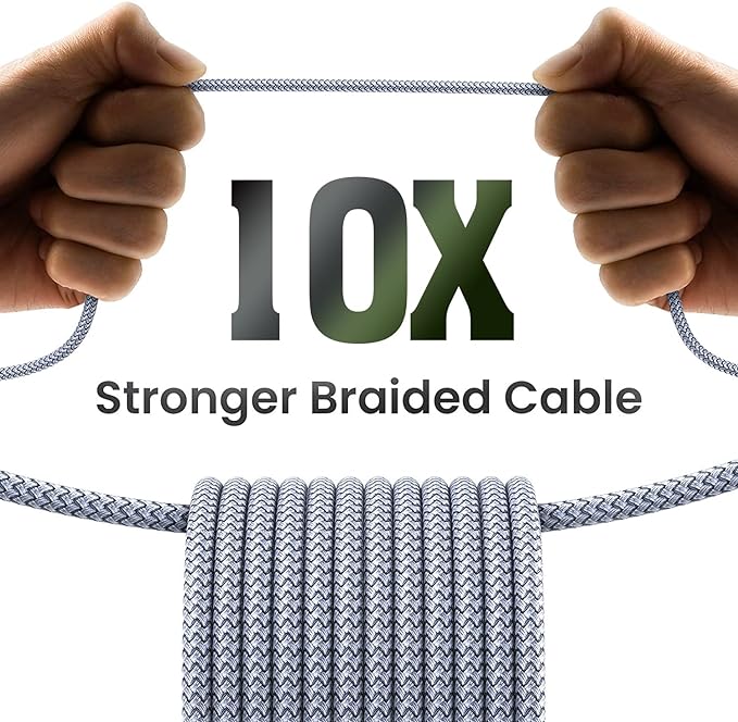 iPhone Charger [Apple MFi Certified] 3-Pack 6FT Lightning Cable Nylon Braided Fast Charging iPhone Charger Long Cord Compatible with iPhone 14 13 12 11 Pro Max XR XS X 8 7 6 Plus SE and More 6FT