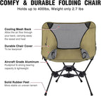 MOON LENCE 2 Pack Portable Camping Chairs Backpacking Chair - The 4th Generation Ultralight Folding Chair - Compact, Lightweight Foldable Chairs for Hiking Mountaineering, Beach