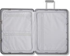 Framelock Max 21” Carry-On Hardshell Zipperless Luggage - Highly Secure Integrated Eazylock™ Mechanism - RightHeight™ Adjustable Handle System - 360° Spinner Wheels - Airline Approved - Glacial Silver