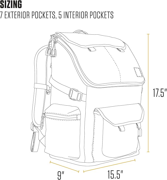 Carhartt 35L Nylon Workday Backpack, Durable Water-Resistant Pack with 15" Laptop Sleeve and Adjustable Shoulder Straps, Tarmac