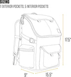 Carhartt 35L Nylon Workday Backpack, Durable Water-Resistant Pack with 15" Laptop Sleeve and Adjustable Shoulder Straps, Carhartt Brown