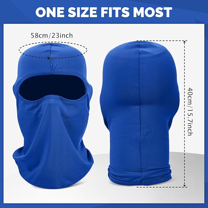 6 Pack Balaclava Ski Face Mask: Cooling Neck Gaiter Full Head Mask Face Cover
