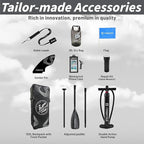 Lead 11‘ x 33" / 12’×35" Inflatable Stand Up Paddle Board - Premium SUP Board Kit - Ultra Stable Paddleboard for Adults & Youth - All Skill Levels - for Lakes, Oceans