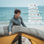 OneTigris Trailnap Sleeping Bag 3 Season Extra-Wide Warm for Camping Backpacking Travel Outdoor Activities