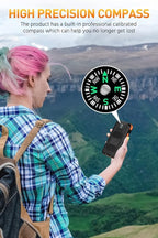 Power Bank,Solar Charger,36800mAh 5V3.1A QC 3.0 Dual 2 USB Port Built-in Powerful Flashlight IPX7 Waterproof Dustproof Shockproof(Orange)