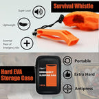 Frelaxy Emergency Sleeping Bag 1-Pack/2-Pack, Extra-Thick Compact Survival Bivy with Whistle, Storage Pouch, and EVA case, Perfect for Survival Kits (Orange - 1 Pack)