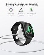 ZEEHOO Multi Charging Cable, 100W Dual USB C Charger Cable, for Apple Watch Charger, 3 in 1 Fast Charging Cable, iPhone 17/16/15 Pro, iPad, MacBook, AirPods, Nylon Braided Travel Cable