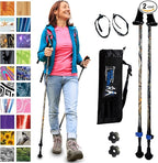 York Nordic Motivator Walking Poles for Balance and Rehab - Patented Stability Grips - Lightweight, Adjustable, and Collapsible - 2 Pieces Adjustable w/flip Locks - Heights 4'6" up to 6'2" - 230 lbs