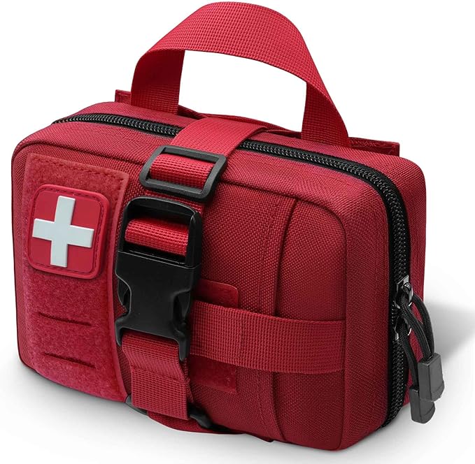 Upgrade Molle Rip Away Ifak Pouch, Tactical Small Belt First Aid Pouch Medical Utility EMT Pouch Only