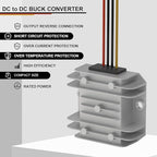 DROK 72v to 12v Converter, IP68 Waterproof DC to DC Buck Converter 20-90V to 12V 6A Voltage Regulator