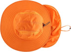 Home Prefer UPF 50+ Mens Wide Brim Fishing Hat with Neck Flap Sun Hat for Men Women Sun Protection Cap