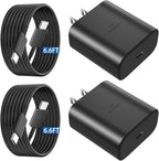 45W USB C Super Fast Charger Type C Charger Fast Charging Android Phone Charger Block with 6.6FT Type C Charging Cable for Samsung Galaxy S26 Ultra/S26/S26+/S25/S25 Ultra/S25+/S24 Ultra/S23 Ultra/S22