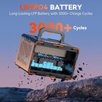 600W Portable Power Station 599.4Wh Solar Generator, PD100W Fast Charging, 162000mAh Battery with LCD Display for Camping, RV Trips & Home Emergencies (2000+ Cycles)