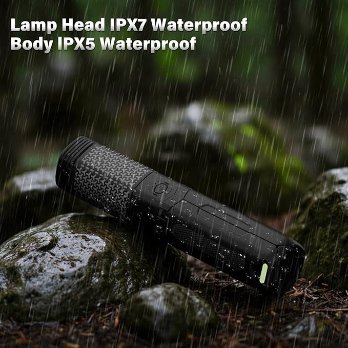 Telescopic Camping Light - 10500mAh Rechargeable Camping Lantern with Storage Bag, Portable Magnetic Camping Lamp, Waterproof Camp Light Outdoor Emergency Lights for Home Power Outage, Hiking -Black