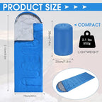 Macarrie 10 Pcs 0 Degree Camping Sleeping Bags Bulk for Adults Cold Weather 4 Season Warm Sleeping Bag with Compression Sack for Homeless Donation Shelter Emergency Hiking