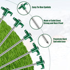 Tent Stakes, 10PCS Heavy Duty Tent Stakes Pegs, Outdoor Camping Windproof Professional Ground Stakes, Metal Tent Pegs for All Kinds of Ground, Specially Designed for Tent Canopies