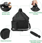 Portable Grill Carry Bag Compatible with Weber Smokey Joe 14-inch Charcoal Grill and Smokey Joe Premium 14-inch Charcoal Grill, with Pocket, Handle and Shoulder Strap, Black