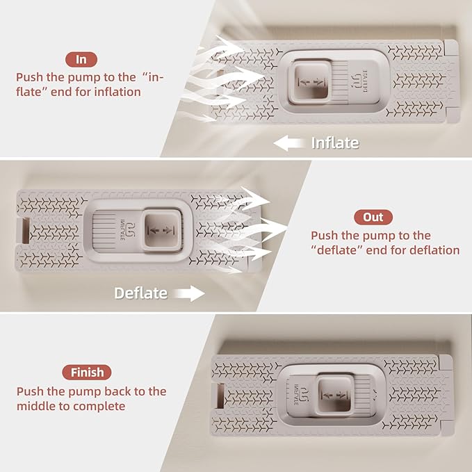 Full Self Inflating Sleeping Pad Built-in Electric Pump, 3.14" Thick Air & Memory Foam Camping Mattress, 2 Person Outdoor Camping Mat for Rooftop Tent Car Truck Van Car Traveling Double