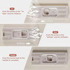 Full Self Inflating Sleeping Pad Built-in Electric Pump, 3.14" Thick Air & Memory Foam Camping Mattress, 2 Person Outdoor Camping Mat for Rooftop Tent Car Truck Van Car Traveling Double