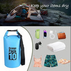 Dry Bag Waterproof Backpack 5L/10L/20L/30L Roll Top Waterproof Bag,Floating Dry bags for Kayaking,Swimming,Boating,Camping,Beach.