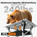 Portable Camping Table with Adjustable Legs, Lightweight Aluminum Folding Table Foldable Table for Outdoor Cooking, Picnic, Beach, Backyards, Rectangular